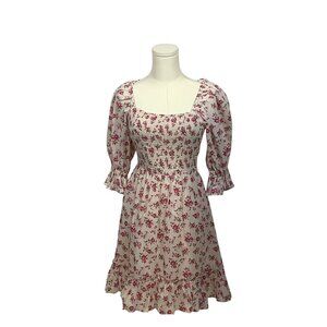 New Look pink floral frock